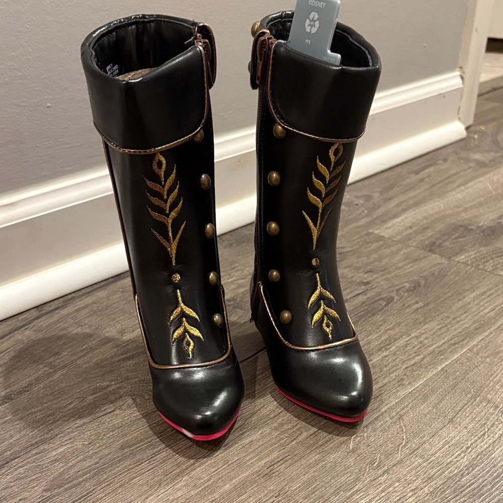 Disney Black and Gold Kids Boots